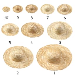 Woven Miniature Straw Hat Mini Doll Hat Doll House Ornament Hand Weaved Dollhouse Accessories DIY Decoration Doll Caps