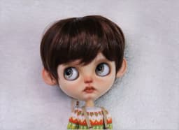 Blythe Doll Eulation Hair Fits BJD Doll 1/6 Fashionably Sunny Handsome Micro Roll Easy Lamp High Temperature Silk Wigs Dark Lila