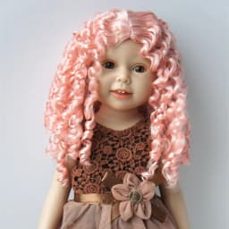 JD073 QBaby Eldorado Parting Long Curly Synthetic Mohair BJD Wig 9-10' 10-11” 11-12“ Pullip Blythes 18' AG Doll Accessies