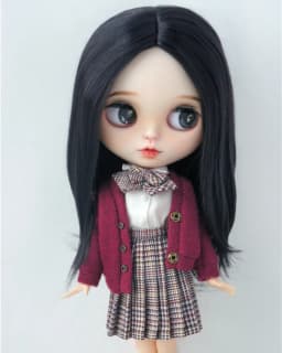 1/6 1/4 1/3 YOSD MSD SD Blythes wigs JD078 Parting Nature Middle Long Straight Synthetic mohair BJD Doll Hair