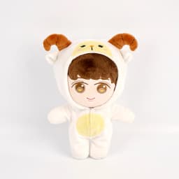 20cm Korean Plush Toy EXO Baekhyun Chanyeol Xiumin Suho Sehun KAI D.O.Chen Plush Dolls With Doll's Clothes Outfit for Gifts