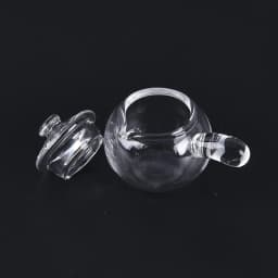 1PCS Dollhouse Cute Miniature Glass Milk Pot Fruit Juice Pot Kettle Model Toys DIY Decoration Charm Toy