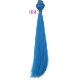 30cm*100cm Doll Hair Pink White Green Blue Brown Color Orange Yellow Color Straight BJD Doll Trees DIY Doll Wigs