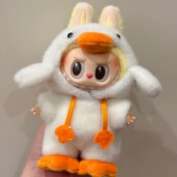 For Labubu Plush Duck The Monsters Forest Fairy Tale Series Clothes Cute Original Custom Hook Weaving Clothes Doll Accessories