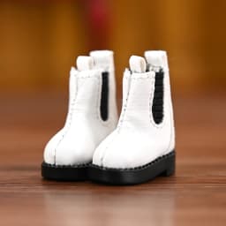 Ob11 Doll High Top Shoes 1/12 Inch Leather Shoes Boots Handmade For Gsc Body9 Ymy Hand Hook Doll