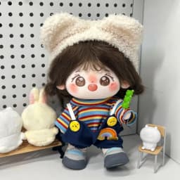 New Butter Bear Rabbit Cute 20cm Cotton Doll Clothes Tops Coat Skirt Hat Dressing Game Doll Accessories DIY Doll Dress Up Toys
