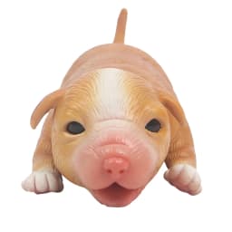 IVITA 18CM 100% Full Silicone Reborn Dog Doll with Eye Soft Silicone Realistic Collectible Art Toys for Children Christmas Gift