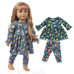 43cm Baby New Born Doll Asymmetrical Dress 18 Inch American Generation Girl Doll Clothes