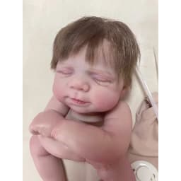 18inch Already Painted Kits Pascale Soft Vinyl Reborn Doll Kit Lifelike Baby 3D Painting with Visible Veins Cloth Body Included