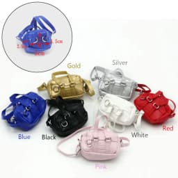 1PC Handmade Doll Crossbody Bag For 1/6 1/8 BJD Pure Color Shoulder Bags Mini Handbag Kid Toy 15cm/20cm Cotton Doll Accessories
