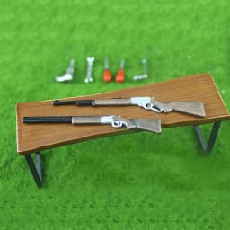 Miniature Items Mini Metal Pistol Guns Model Toys Soldier Scene Props for 1/12 Action Figure Dolls Accessories Dollhouse Decor