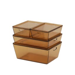 1:6 and 1:12 Mini Model doll house Box with lid/ storage box/containing case 4-piece set