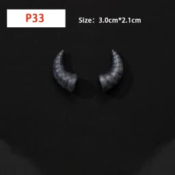 BJD Accessories Horns Wings Resin Fantasy BJD Custom Transparent Tan Skin Option Elf Ears Blue Red Pink Gift