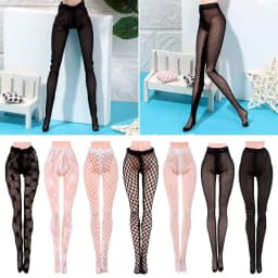 Doll Silk Stockings Mini Fishnet Tights Dolls Accessories Miniature Pantyhose Toys Panty hose Elastic leggings Bottoms Socks