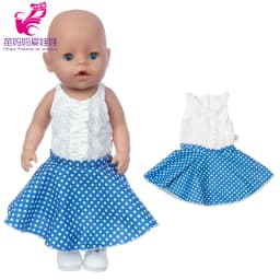 43 Cm Baby Doll Clothes Dress Waist Coat 17 Inch Reborn Dolls Outfit Wear Toys Outfit