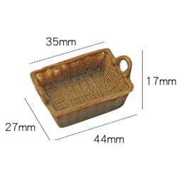 1/12 Dollhouse Miniature Accessories Mini Resin Storage Basket Simulation Basket Model Toys for Doll House Decoration
