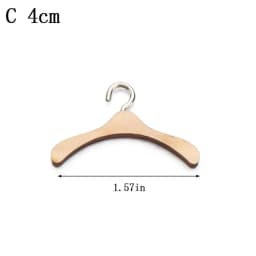 NEW for Dolls Stuffed Toys Handbag Garment Organizer Wooden Clothes Rack Scarf Holder Hangers
