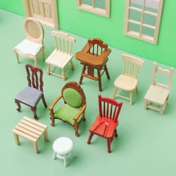 1:12 Dollhouse Chairs Simulation Small Sofa Stool Chair Furniture Model Toys Doll House Decoration Dollhouse Miniature Accessory