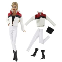 Handmade Babi Clothes Leather Clothing Outfit Overcoat for 11.5 Inch 30cm Doll BJD Clothes Many Style Gifts for Doll Accessories