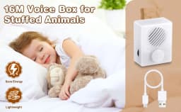 Voice Recorder for Stuffed Animals,16M USB Downloadable & Recordable Sound Box for Crafters, School Presentations, DIY Gifts