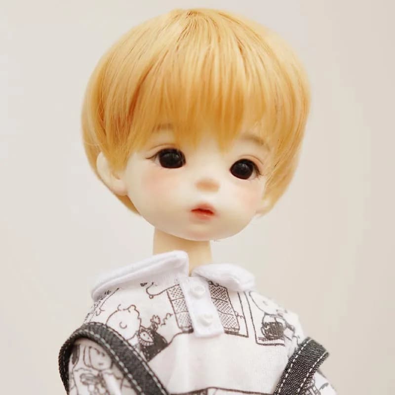 New Arrival 1/3 1/4 1/6 1/8 High Temperature Cute Short Style Wire Bjd Wig SD Hair