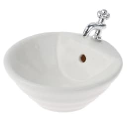 Mini Simulation Dollhouse Miniature Bathtub Washbasin Mini Furniture Photography Props Toy 1/12 Scale Doll Accessories