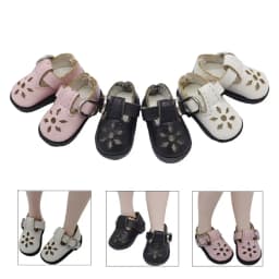 3.2cm Doll Shoes for Blythes Doll Toy,1/8 Mini Leather Dolls Shoes for Blyth Azone BJD,Casual Shoes Accessories