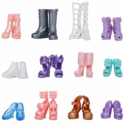 12 Pairs / Lot Doll Shoes Mixed Style Cute Colorful High Heels Shoes Fashion Assorted Boots Accessories for 11.5'' Doll DIY Toys