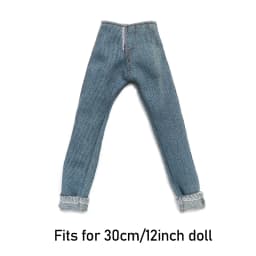 High Quality 1/6 Male Doll Clothes Jeans Pants For Ken Doll Trousers Boyfriend Ken Prince Male Doll Casual Wear Doll Accessories