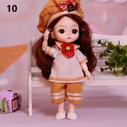 1 Set Fashion Doll Clothes Animal Doll Suit Beautiful Outfit For 16~17 cm Doll Wear Dolls Accessories