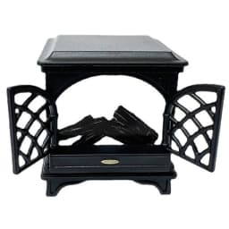 Dollhouse Miniature Fireplace Glowing Stove Simulation Furniture Model Ornaments DIY Dolls House Decor Accessories Kids Toys 1Pc