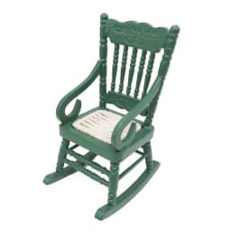 1/12 Dollhouse Miniature Rocking Chair Wooden Stool Armchair Modle Toys Furniture Pretend Play Doll House Decor Accessories