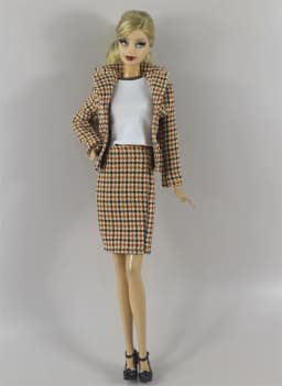 1 Set Doll Clothes 1:6 Scale Dress Outfit for 11.5 Inch 30cm Doll Many Style for Choice Gifts for Girls #09