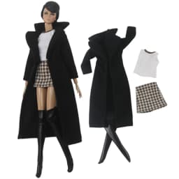 1 Set Doll Clothes 1:6 Scale Dress Outfit for 11.5 Inch 30cm Doll Many Style for Choice Gifts for Girls #09
