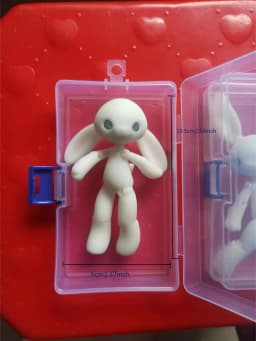 BJD doll 14cm rabbit doll girl's doll birthday gift children's toy rabbit clothing doll full set free delivery project
