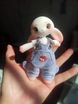 BJD doll 14cm rabbit doll girl's doll birthday gift children's toy rabbit clothing doll full set free delivery project