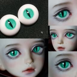 New Resin Eyes Doll Eyeball Cat Eyes Doll Accessories For 1/6 1/8 1/3 BJD Doll OB11 DIY Handmade Eyeball 10mm/12mm/14mm/16mm