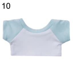 10CM Doll Clothes Cute Tops Cotton T-shirt Candy Color Sweatshirt For Cotton Stuffed Dolls Toys Accessories Idol Doll Outfit