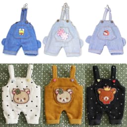 Kawaii 1/12 BJD Doll Clothes Fashion Suspender Pants Dolls jeans for ob11,gsc,body9 Dolls Accessories Obitsu 11 Clothes