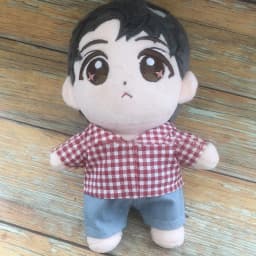 For 20cm Idol Doll Clothes Accessories Striped Short Sleeve Cotton Stuffed Doll Shirt Top Blouse T-shirt Kids Toy Gift