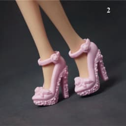21 Styles Female Foot Length 2.2cm Doll Shoes High Heels Shoes Accessories 1/6 Dolls Boot