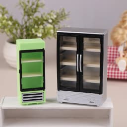 1/12 Dollhouse Simulation Refrigerator Freezer Model Dollhouse Mini Furniture Accessories Dolls House Decoration Toys