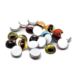 24pcs Dragon Eyes Cat Eye Toys Hot Sale 6mm 8mm 10mm 12mm Handmade Photo Glass Cabochons DIY Making Accessories