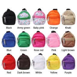 Doll Backpacks Doll Bags Mini Zipper Doll Backpacks Cute School Bags Doll Accessories Toy Supplies for Doll Play
