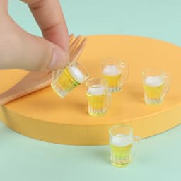 Doll House Miniature Tea Cup Set Tableware Kitchen Dollhouse Teapot DIY Toys