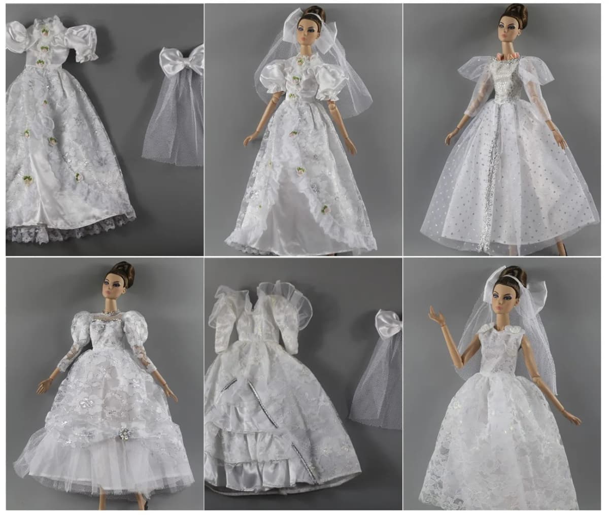 1 Set Doll Clothes 1:6 Scale Dress Outfit for 11.5 Inch 30cm Doll Many Style for Choice Gifts for Girls Doll Accessories #8