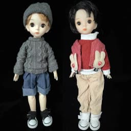 30cm Boys Doll Male 1/6 BJD Doll Dress Up Clothes Handsome Casual Clothes Set Kids Girls Doll Toy Gift