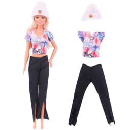 30CM Doll Clothes Outfit Dress Fashion Coat Hats Top Pants Clothing For 1/6 BJD Doll Clothes Doll Accessories Girl`s Toy Gifts