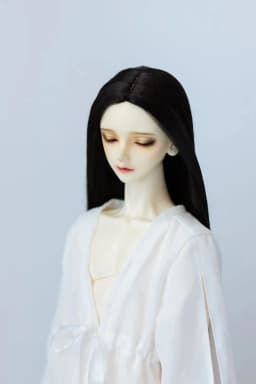 BJD/SD Doll Wig 1/3 1/4 1/6 Girls Boys Elegant High Temperature Silk White Black Green Long Straight Hair Gifts Doll Accessories