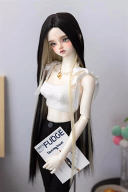 BJD/SD Doll Wig 1/3 1/4 1/6 Girls Boys Elegant High Temperature Silk White Black Green Long Straight Hair Gifts Doll Accessories